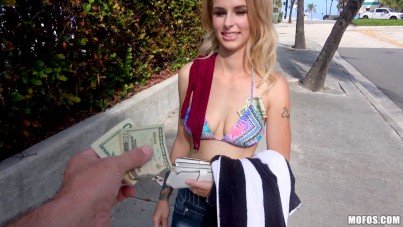 bikini teen sucks cock for money 3