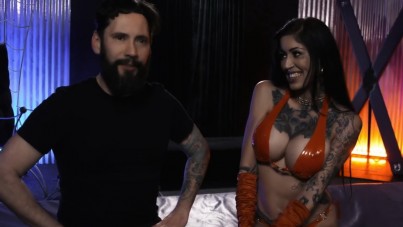 hardcore action with a tattooed model 4