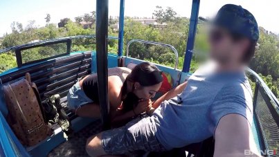 MILF does blowjobs in public places 18